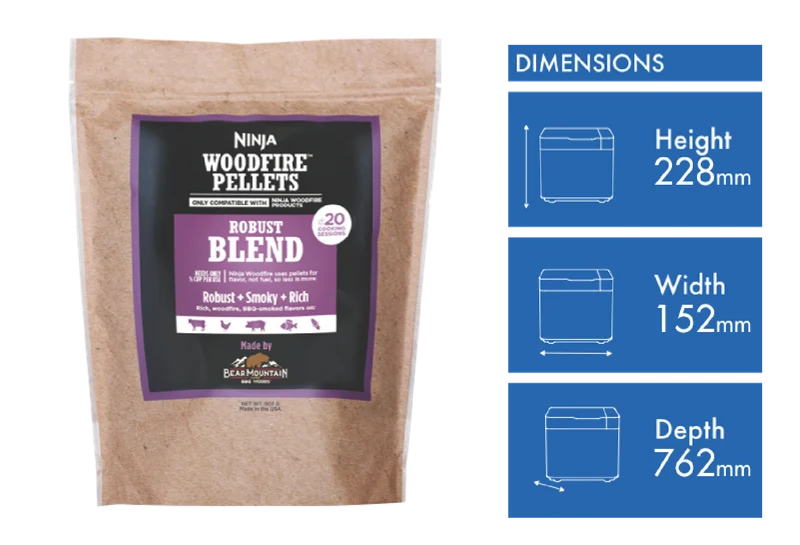 Ninja 900g Wood Fire Grill Robust Blend Pellets