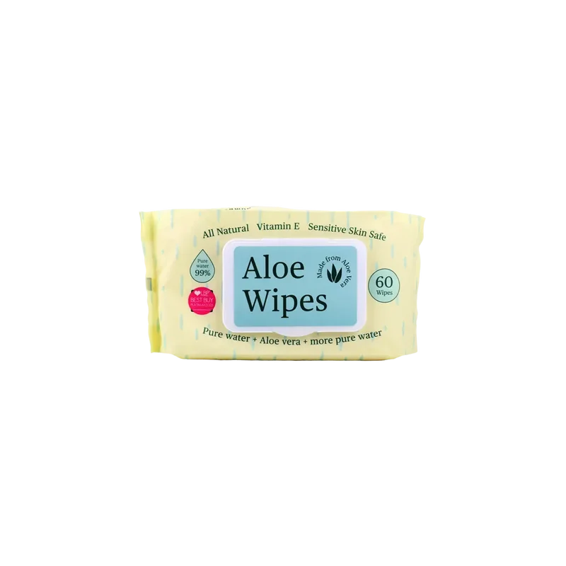 Bumbum Aloe Wipes 60 Wipes
