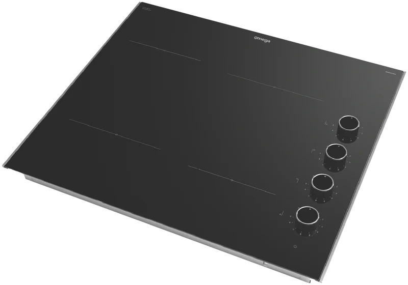 Omega 60cm Ceramic Cooktop, Knob Controls