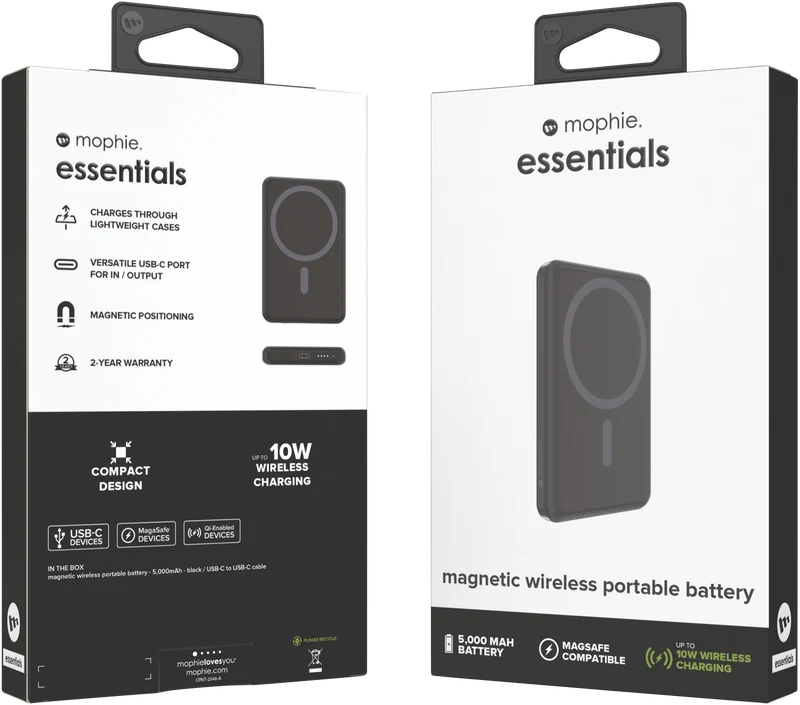 Mophie Essentials Snap+ PowerStation Stand 5K Black