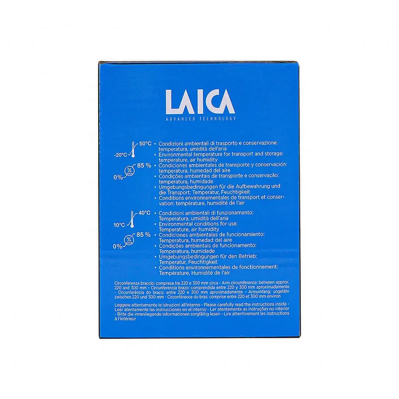 Laica Upper Arm BP Monitor Large Display Black-BM2604