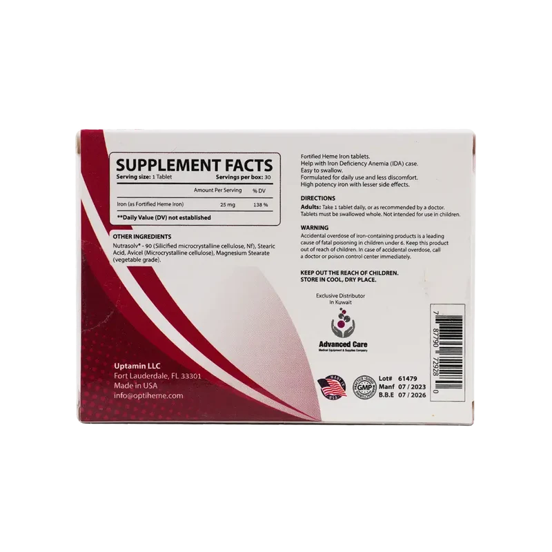Opti Heme Iron 30 Tablets