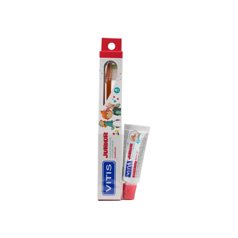 Vitis Junior Toothbrush + Dental Gel 15Ml