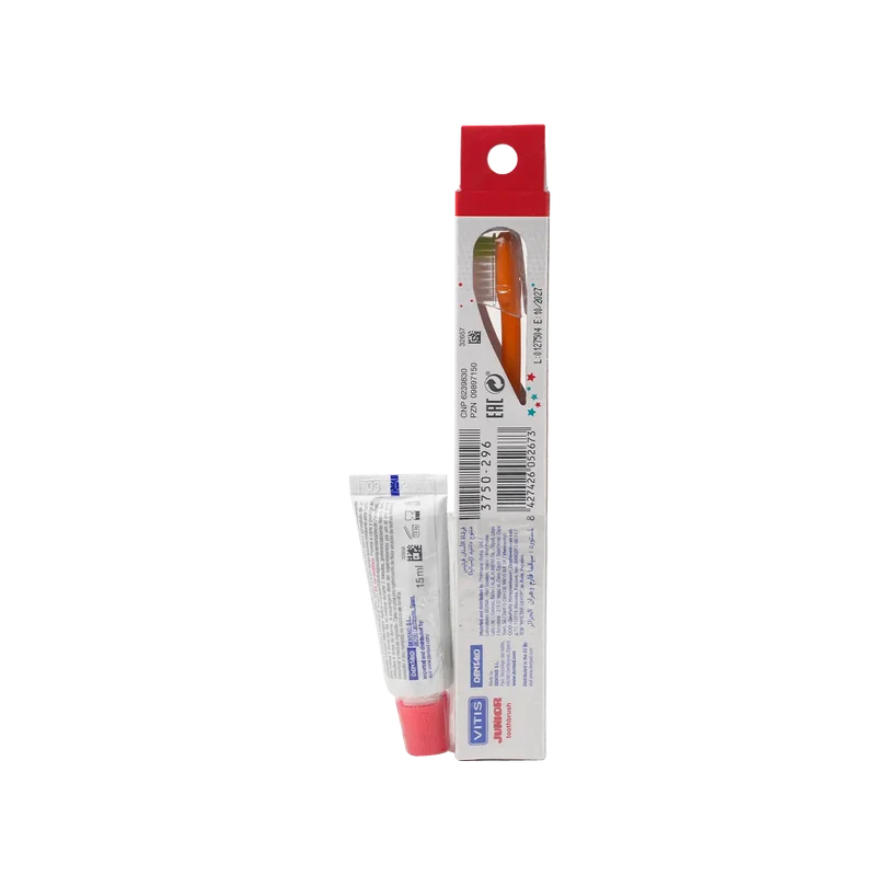Vitis Junior Toothbrush + Dental Gel 15Ml