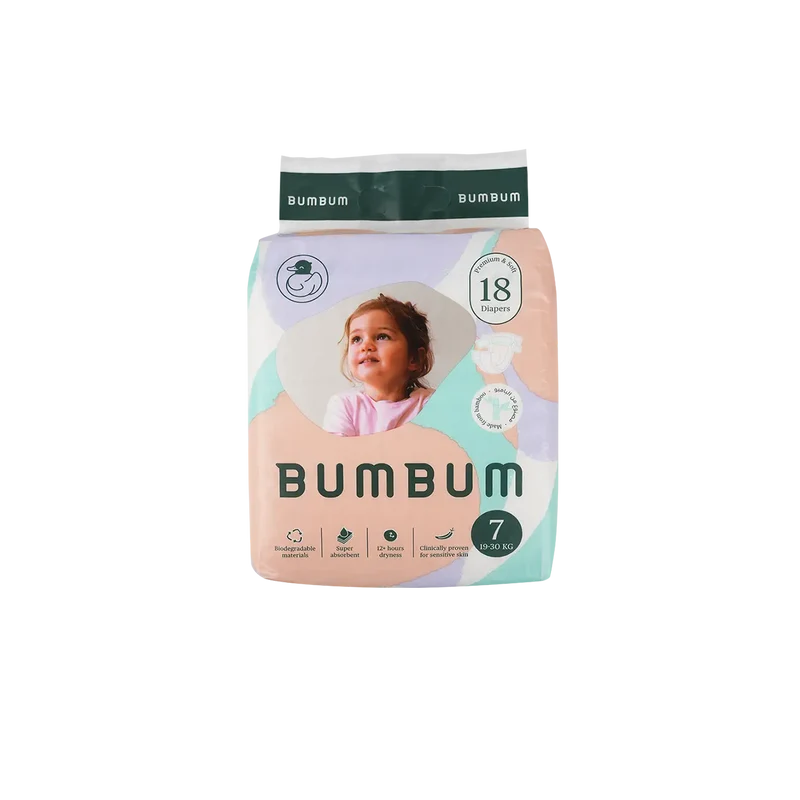 Bumbum Baby Diaper NO.7 (19-30kg) 18PCS