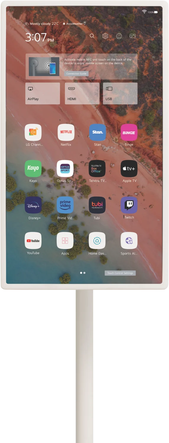 LG StanbyME 27" Portable FHD Smart Touch Screen 23