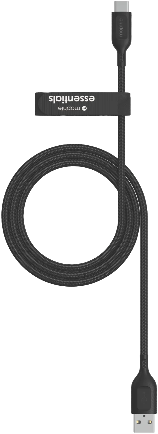 Mophie Essential USB-C-A Cable Braided 1M Black