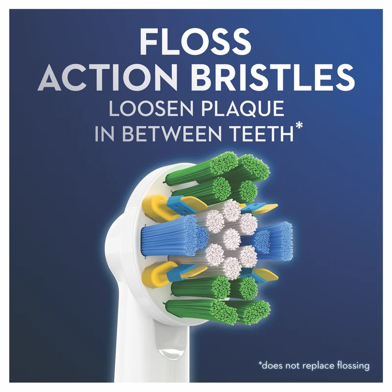 Oral B Floss Action Replacement Brush Head 3pk