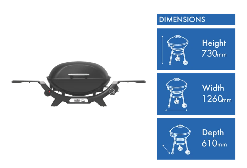 Weber Q 2000N LP Midnight Black