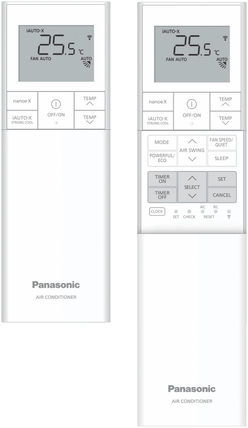 Panasonic C2.5kW H3.2kW Reverse Cycle Split System and Air Purifier
