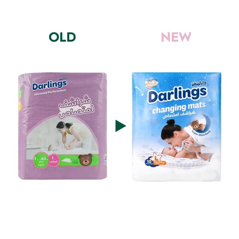 Darlings Baby Change Mats Large 10pcs