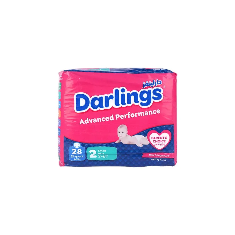 Darlings No.2 Baby Diaper 28pcs (3-6kg)