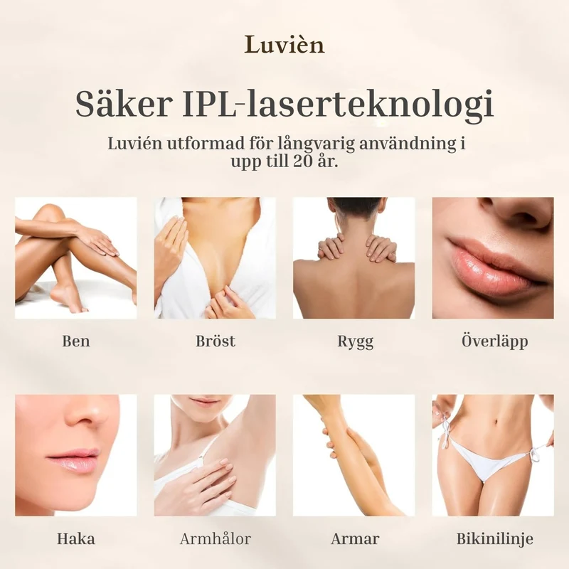 Luvièn IPL Laser - Permanent Laser Hårborttagare
