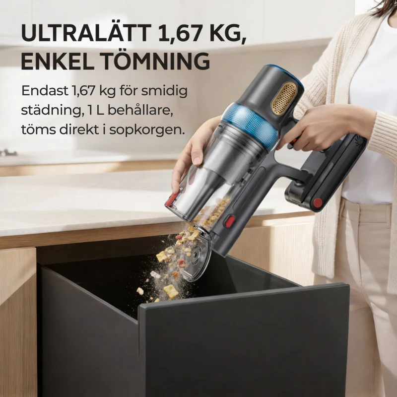 Maxlager P20 Sladdlös Dammsugare - 600W - 1.67kg - Skaftdammsugare