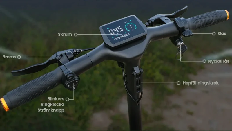 KuKirin A1 Elscooter - Top Hastighet 45 km/h - Räckvidd 45 km - El sparkcyckel