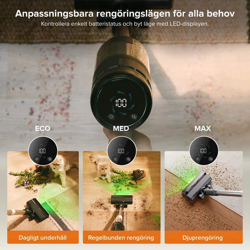 Roborock H60 Hub Pro sladdlös dammsugare med sugstation