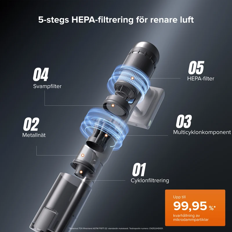 Roborock H60 Hub Pro sladdlös dammsugare med sugstation