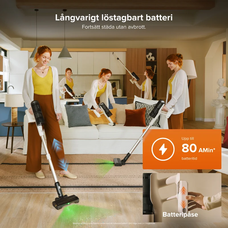 Roborock H60 Hub Pro sladdlös dammsugare med sugstation