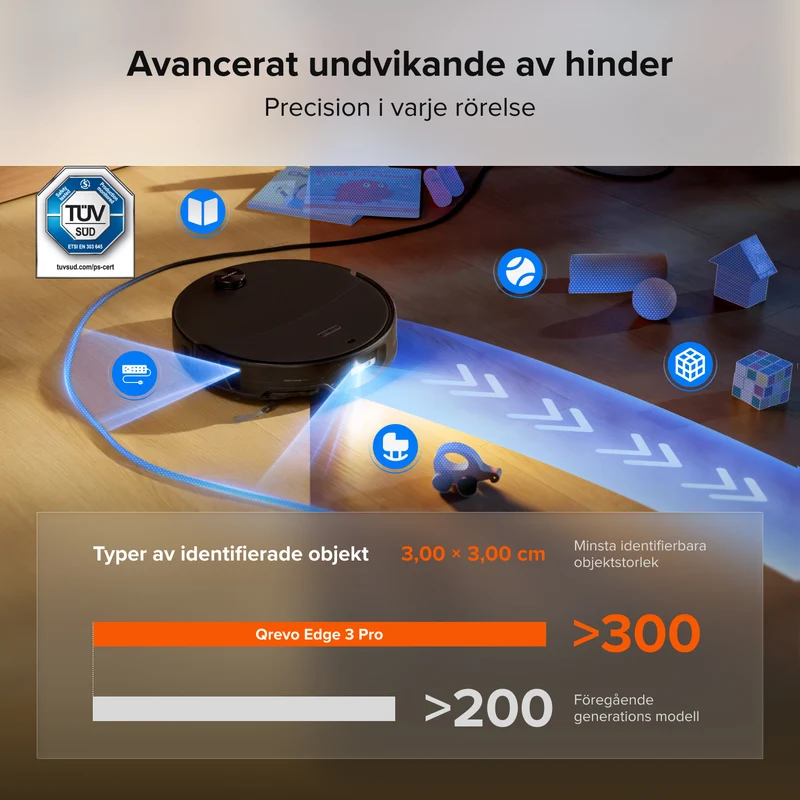 Roborock Saros 20 Neo är en robotdammsugare och mopp med hetvattenmoppning och en intelligent laddningsstation