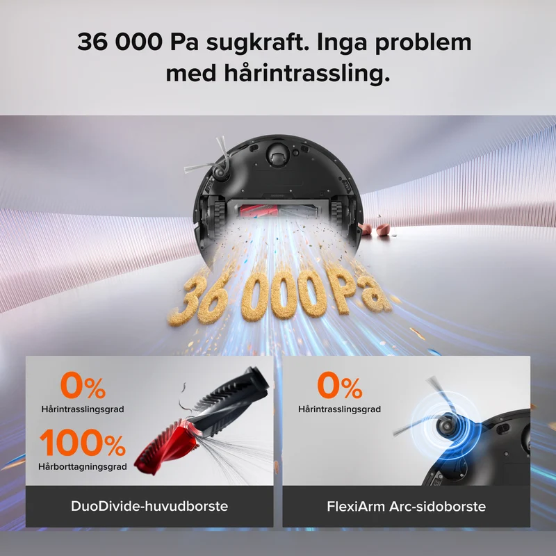 Roborock Saros 20 Neo är en robotdammsugare och mopp med hetvattenmoppning och en intelligent laddningsstation