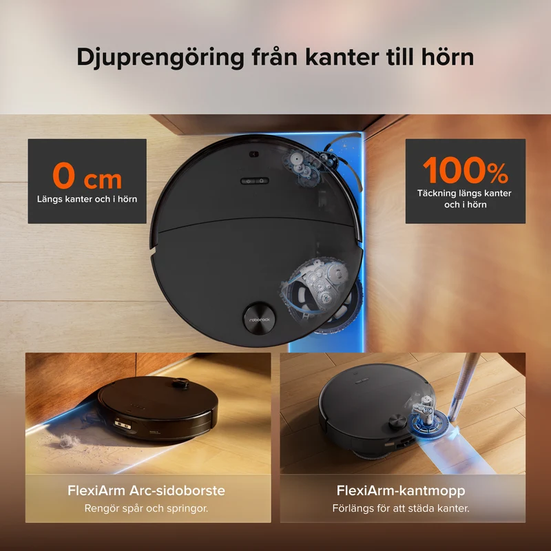 Roborock Saros 20 Neo är en robotdammsugare och mopp med hetvattenmoppning och en intelligent laddningsstation