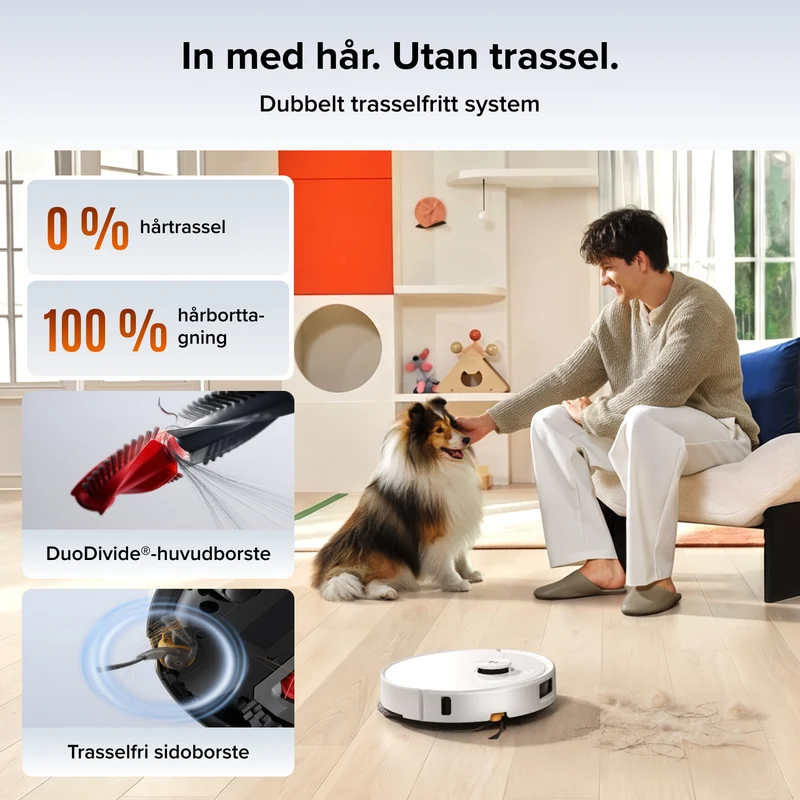 Roborock Qrevo 2 Pro robotdammsugare med automatisk moppborttagning