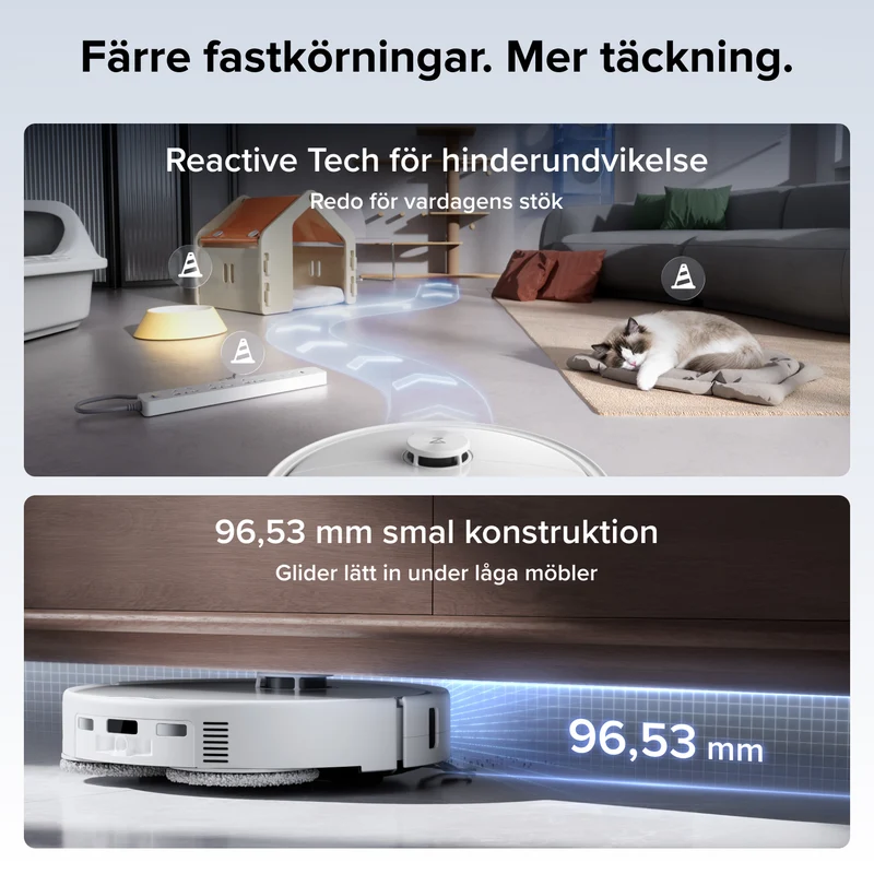 Roborock Qrevo 2 Pro robotdammsugare med automatisk moppborttagning