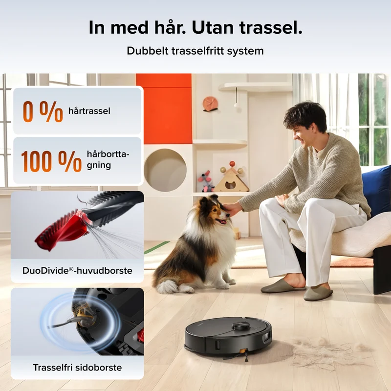Roborock Qrevo 2 Pro robotdammsugare med automatisk moppborttagning
