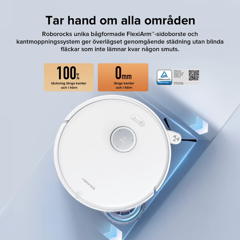 "Refurbished – 90% som ny" Roborock Qrevo Edge robotdammsugare och laddningsstation med flera funktioner 3.0 – Uppgraderad version av Qrevo Master