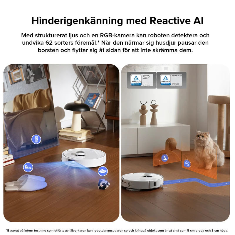 "Refurbished – 90% som ny" Roborock Qrevo Edge robotdammsugare och laddningsstation med flera funktioner 3.0 – Uppgraderad version av Qrevo Master