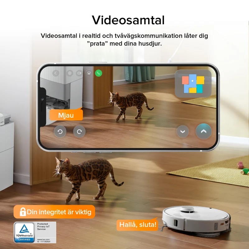 "Refurbished – 90% som ny" Roborock Qrevo Edge robotdammsugare och laddningsstation med flera funktioner 3.0 – Uppgraderad version av Qrevo Master
