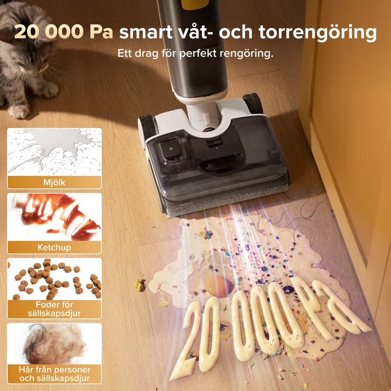 Roborock F25 GT Gen 2 / F25 RT Gen2 Smart våt- och torrdammsugare med rengöring utan trassel