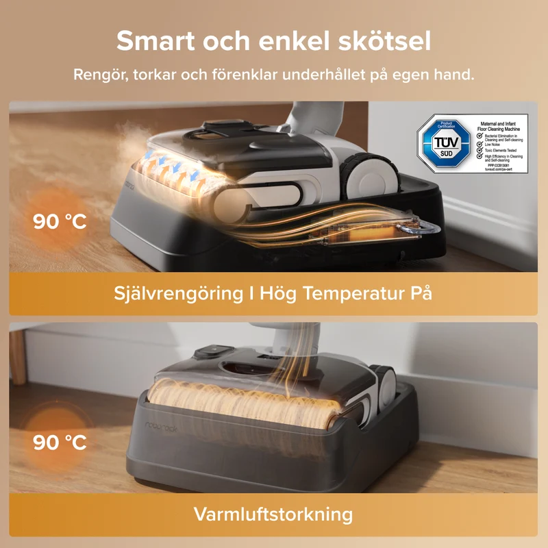 Roborock F25 GT Gen 2 / F25 RT Gen2 Smart våt- och torrdammsugare med rengöring utan trassel