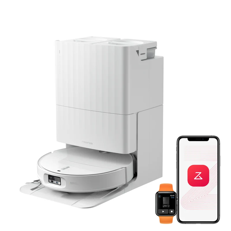 Roborock Qrevo Edge 2 - 25 000 Pa HyperForce-sug och dubbelt trasselbefriande system