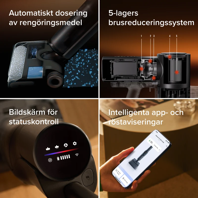 Roborock F25 ACE Combo 5-i-1 våt- och torrdammsugare