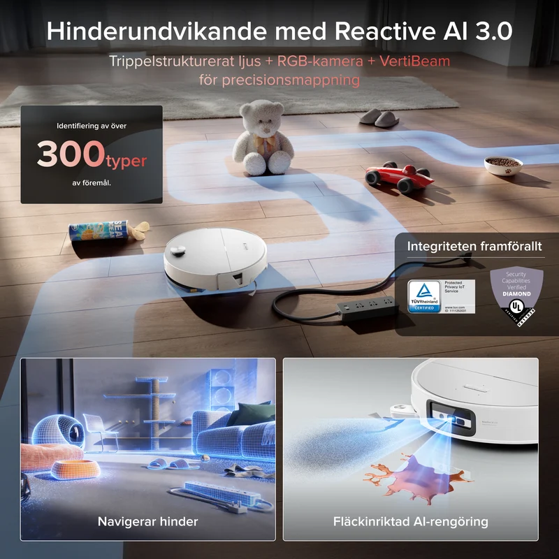 Roborock Saros 20 Sonic Robotdammsugare med helt ny RockDock