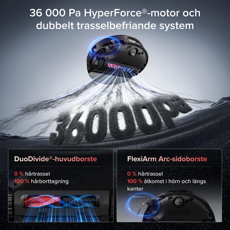 Roborock Saros 20 Sonic Robotdammsugare med helt ny RockDock