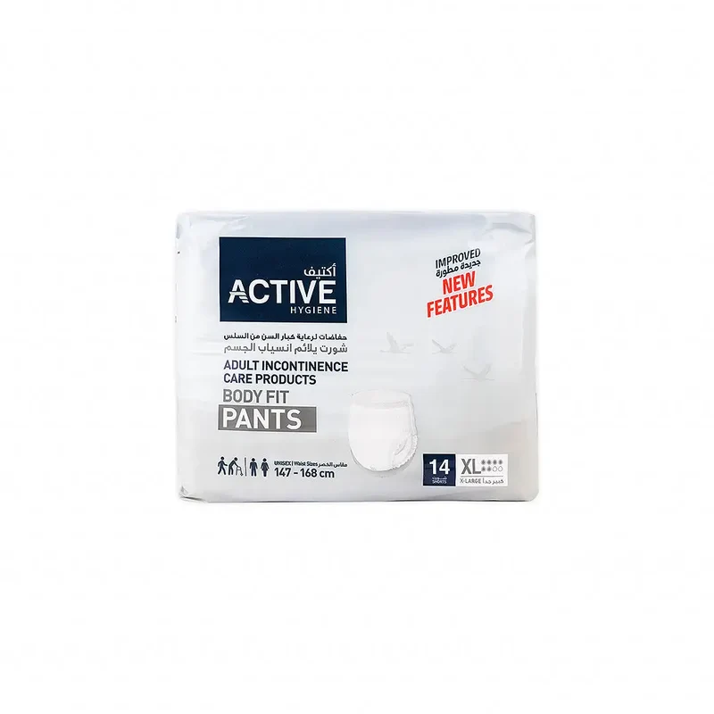 Active Hygiene Body Fit Pants Shorts 147-168cm 14Pcs-XL