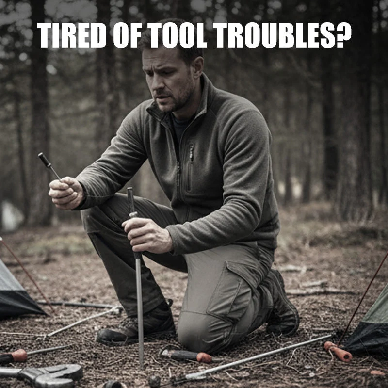 Kompakt 12-i-1 Folds Multitool med Tang | Til Hverdagsbrug, Husstand & Udendørs | Rustfrit 3Cr13 Stål | Låsemekanisme