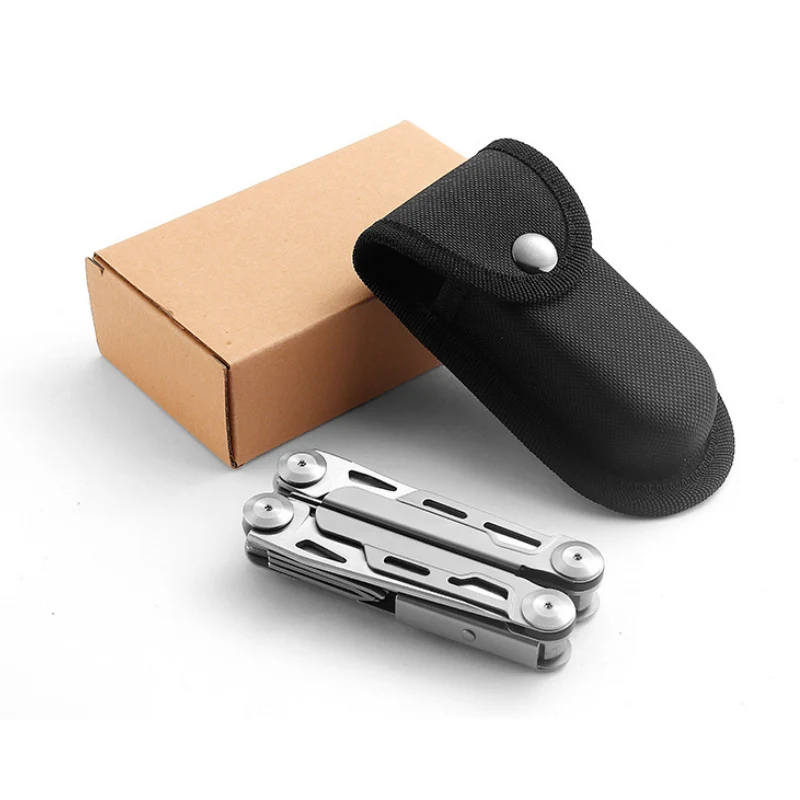 Kompakt 12-i-1 Folds Multitool med Tang | Til Hverdagsbrug, Husstand & Udendørs | Rustfrit 3Cr13 Stål | Låsemekanisme