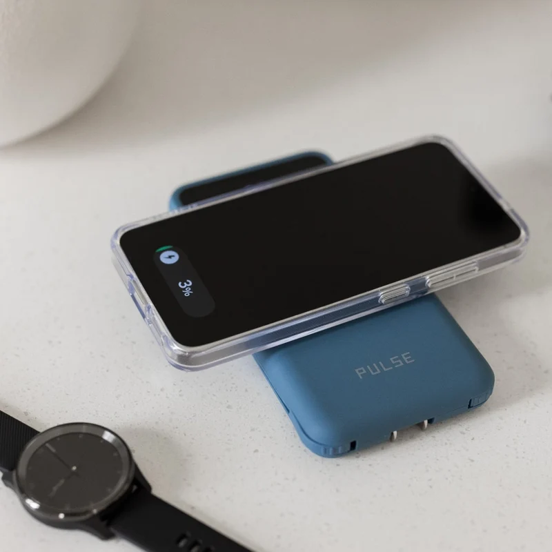 5-i-1 Powerbank 10.000 mAh - Reiselader med USB-C, Lightning, Qi og adaptere (2 stk.)