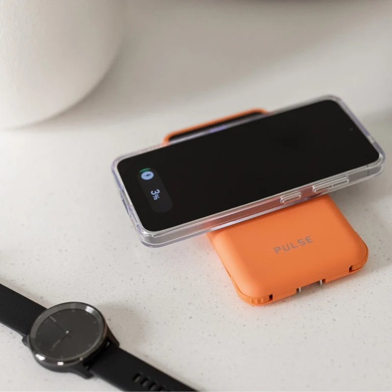5-i-1 Powerbank 10.000 mAh - Reiselader med USB-C, Lightning, Qi og adaptere (2 stk.)