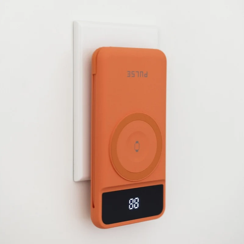 5-i-1 Powerbank 10.000 mAh - Reiselader med USB-C, Lightning, Qi og adaptere (2 stk.)