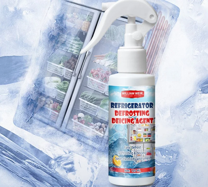 Aftørringsspray 118 ml til is og frost | Hurtig afrimning til køleskab, fryser og bilruder | Ned til -30 °C