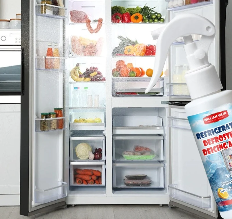 Aftørringsspray 118 ml til is og frost | Hurtig afrimning til køleskab, fryser og bilruder | Ned til -30 °C