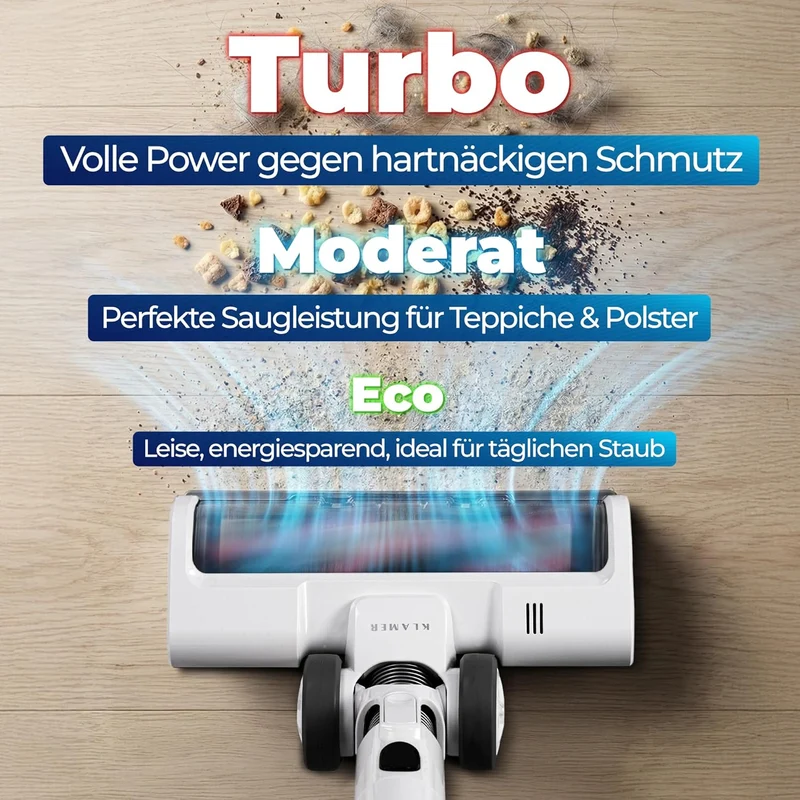 Kabelfri 2-i-1 støvsuger 460 Watt med op til 60 minutters driftstid
