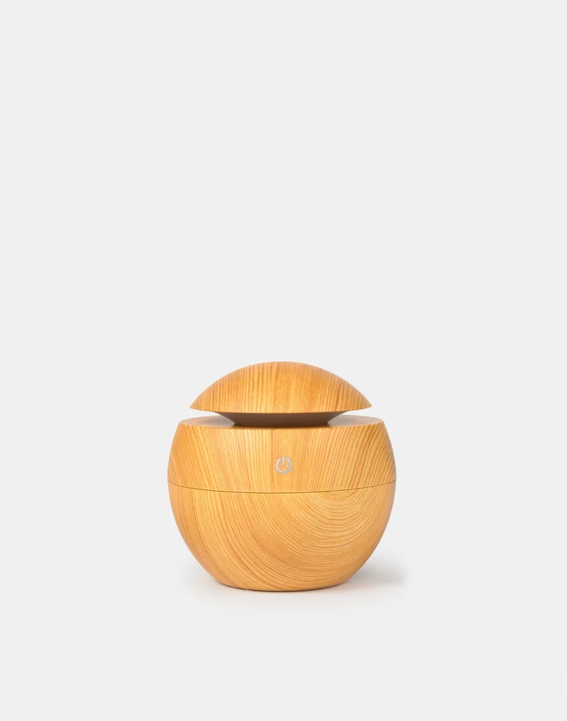 Aroma Diffuser 130 ml – Ultraschall Duftfordeler i trælook med USB og 6 filtre