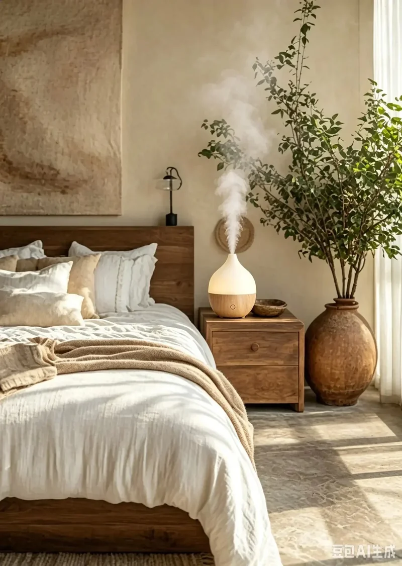 Mini Aroma Diffuser med 100 ml Beholder, Kold Tåge og Søvnfunktion