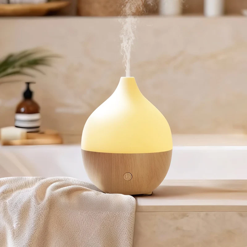 Mini Aroma Diffuser med 100 ml Beholder, Kold Tåge og Søvnfunktion