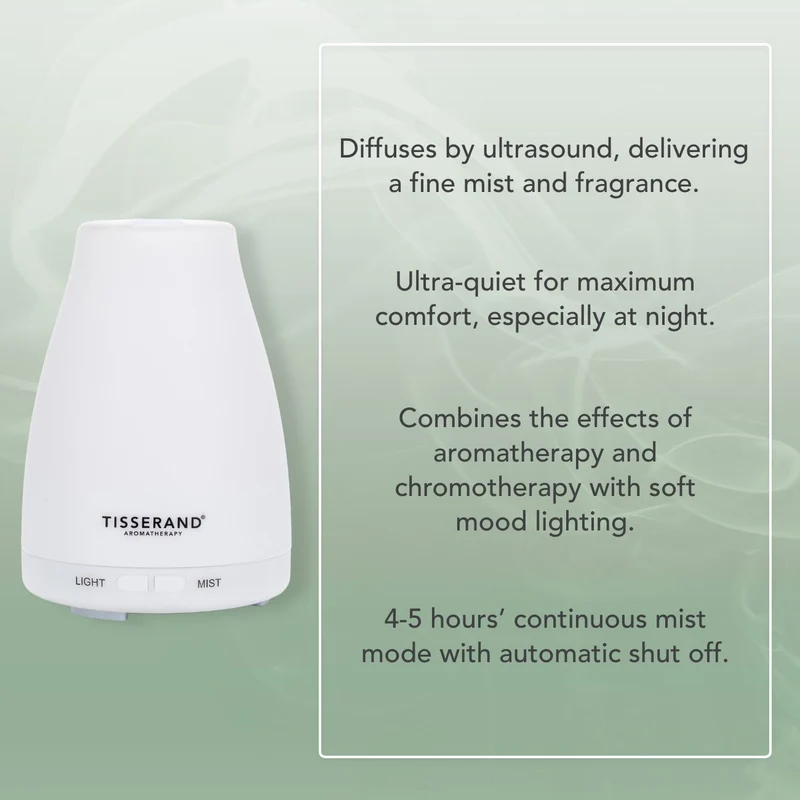 Ultralyd Duftdiffuser med LED-belysning til æteriske olier